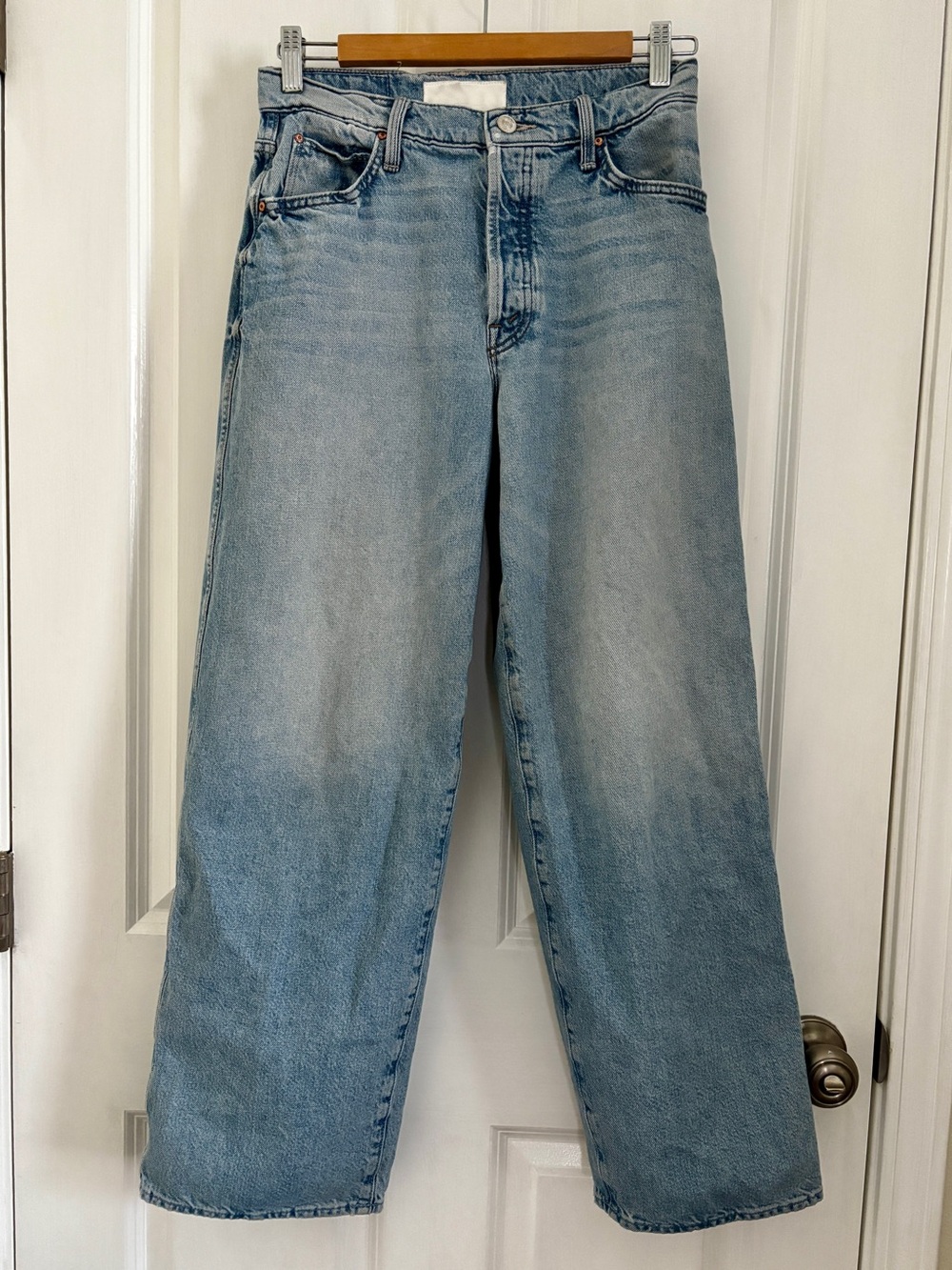 Mother the delinquent button nerdy jeans